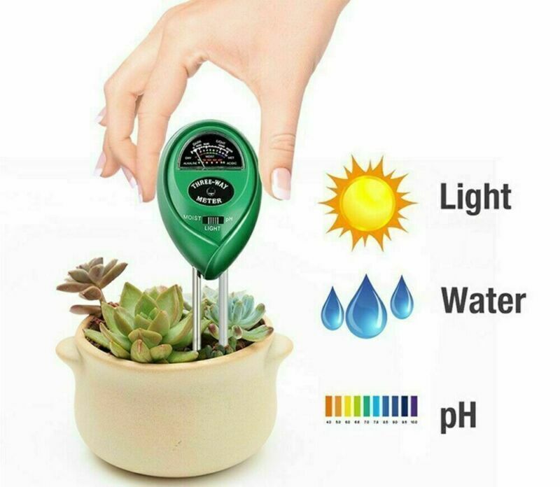 3-in-1 Soil Meter - pH, Moisture & Light Tester