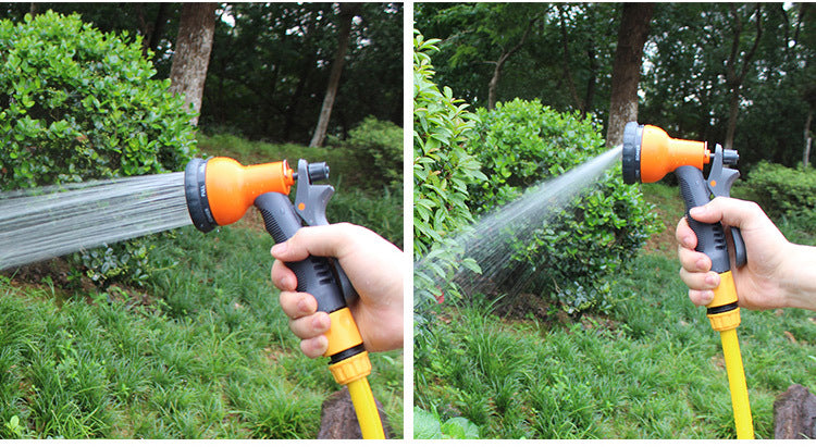 Heavy-Duty 8-Pattern Metal Garden Hose Nozzle