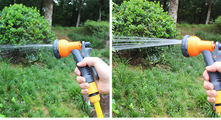 Heavy-Duty 8-Pattern Metal Garden Hose Nozzle